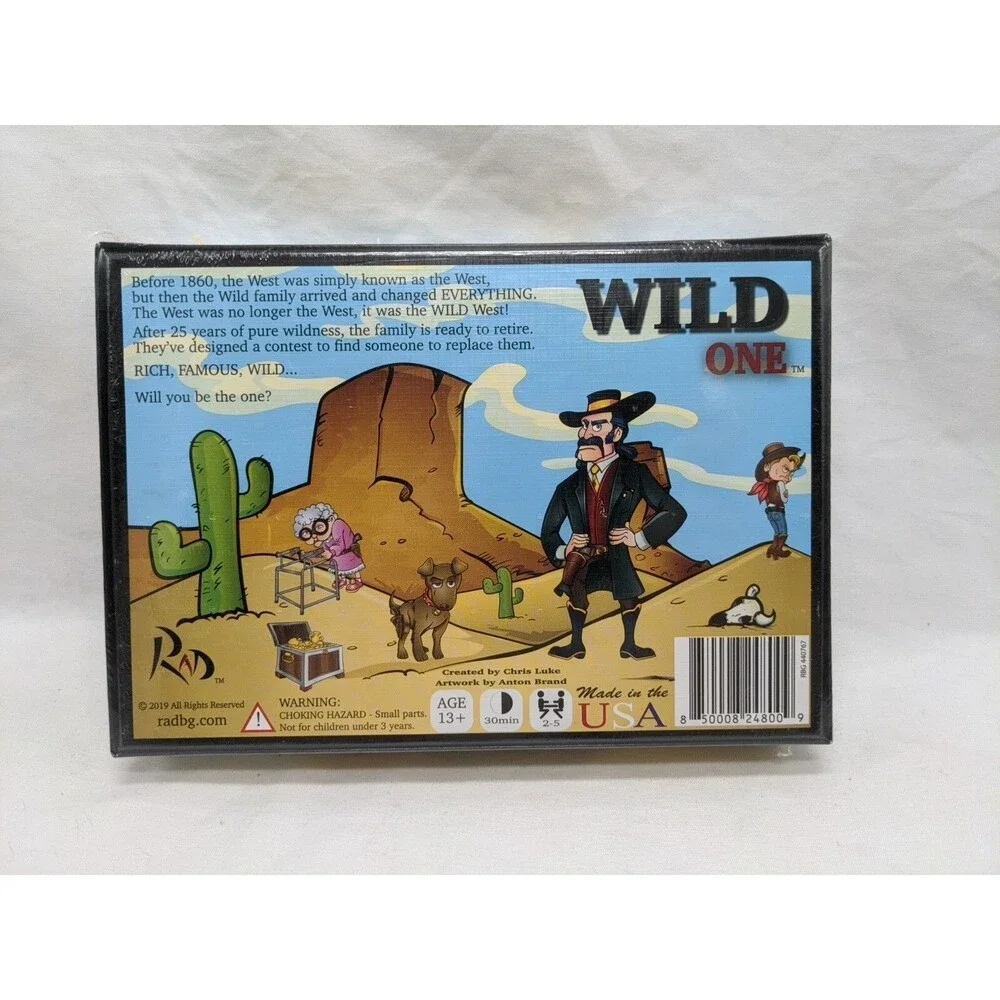 Wild One Rad Books And Games Board Game Sealed